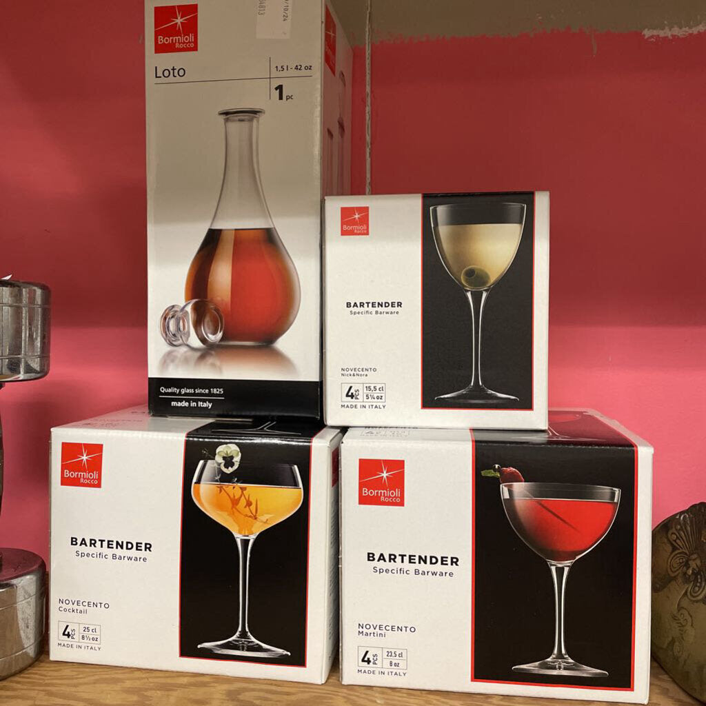 Bormioli Rocco Italian Glassware Collection (New in Boxes -13 PCS)