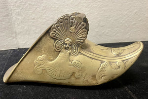 19th C. South American Spanish Colonial Brass Horse Saddle Stirrups (PAIR)