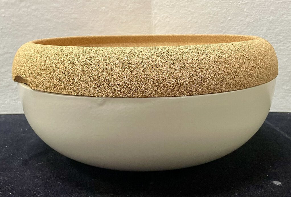 Emile Henry Large Ceramic Cork Top Storage Bowl 14"