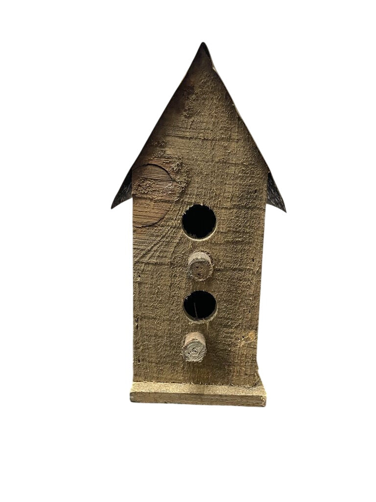 Folk Art Craft Home Made Bird House 9.75" by Miss Daisy's Consignment & Auction House