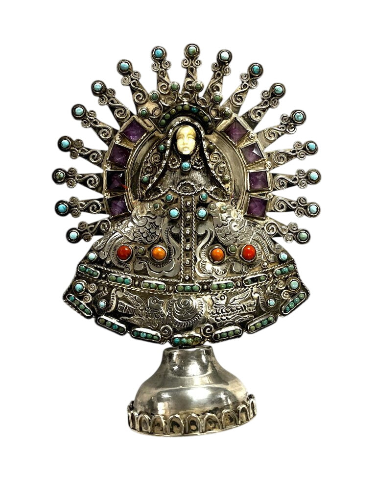 Matilde Sterling Amethyst Turquoise Coral Sculpture MATL