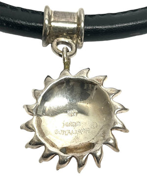 Bustamante Silver & Leather Choker