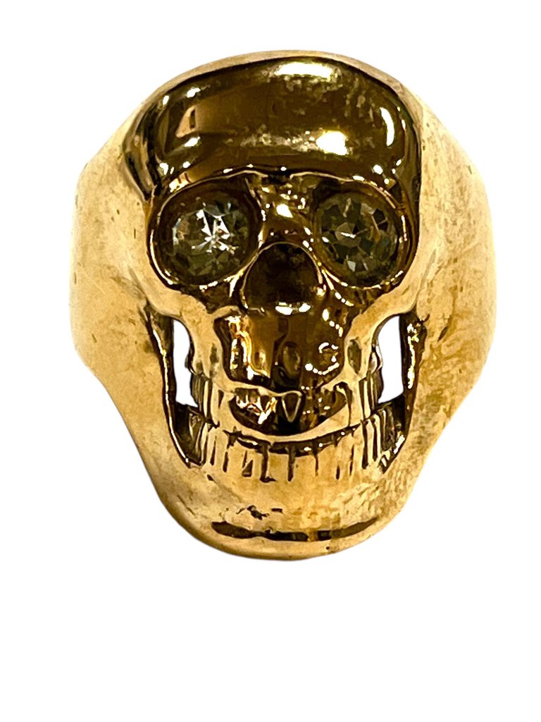 14K Gold Skull Ring