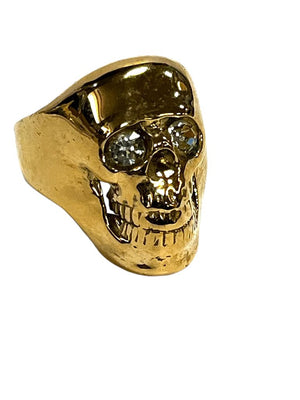 14K Gold Skull Ring