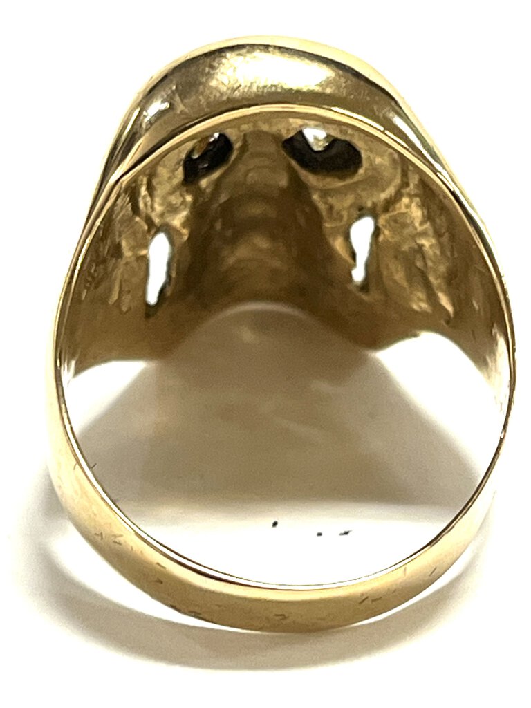 14K Gold Skull Ring