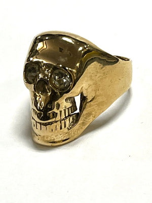 14K Gold Skull Ring