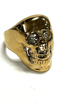 14K Gold Skull Ring