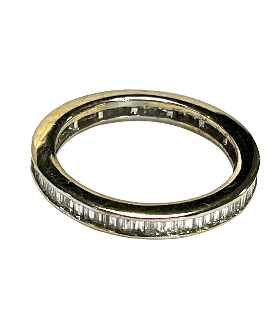 14K White Gold Diamond Eternity Band