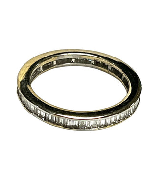 14K White Gold Diamond Eternity Band