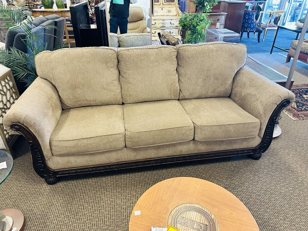 Wood Frame Sofa 90 " W.