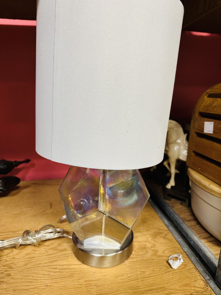 Clear Glass Base Table Lamp