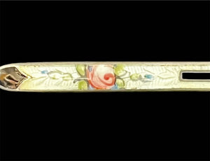 Sterling Enameled Bar Pin