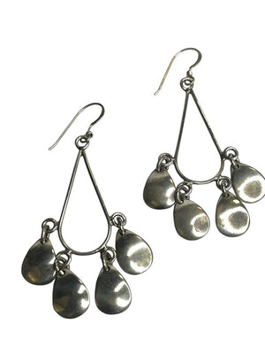 Sterling Silver Chandelier Earrings 925