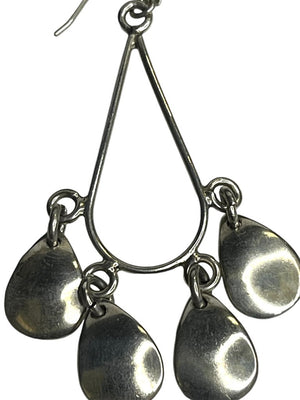 Sterling Silver Chandelier Earrings 925