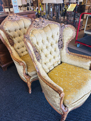 Victorian Carved Occasional Chairs (pair)