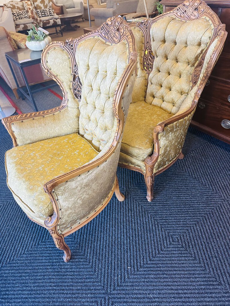 Victorian Carved Occasional Chairs (pair)