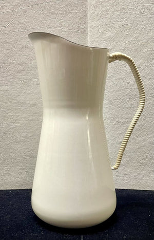 Dansk Kobenstyle JHQ White Enamel Wrapped Handle Pitcher