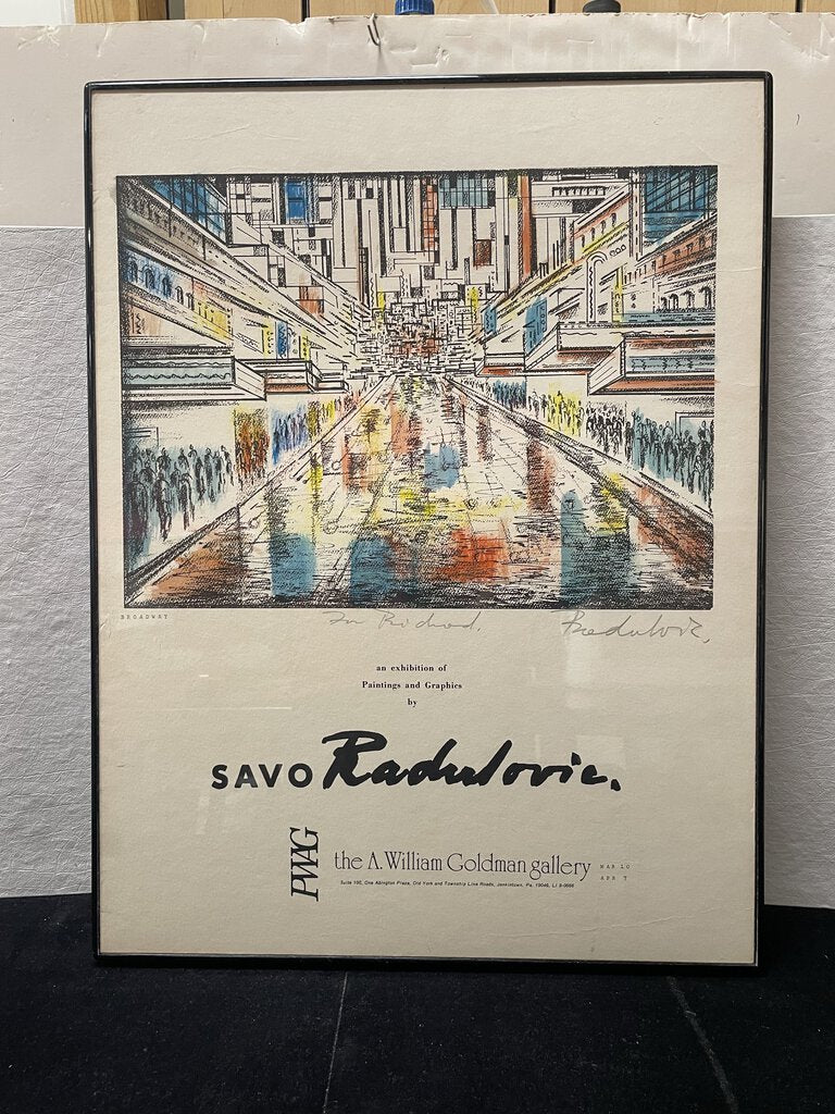 Savo Radulovic Promotional Gallery Poster Signed