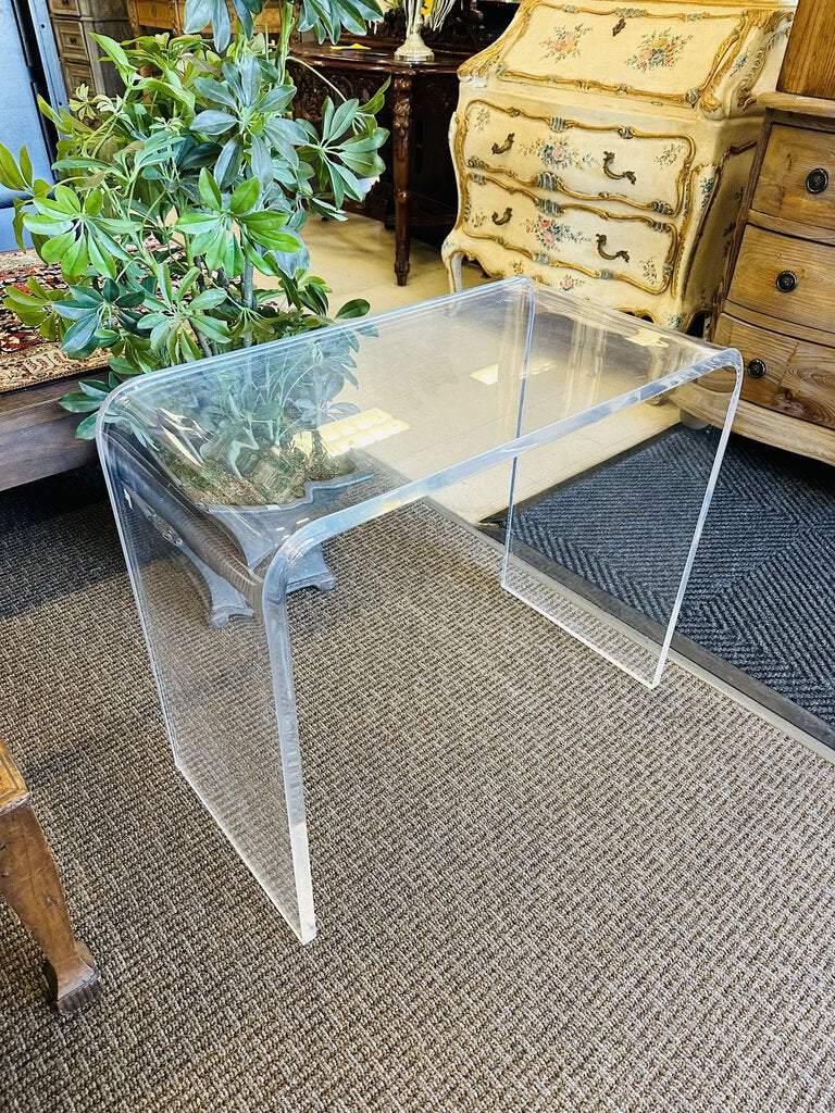 Acrylic Waterfall Table 31x16x27