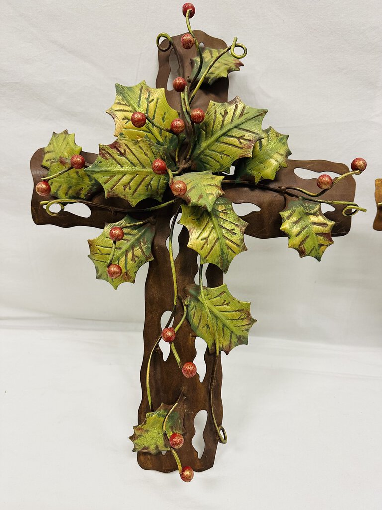 Metal Artisan Christmas Cross