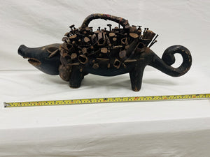 African Tribal Art Statue of Congo Dog