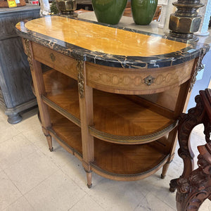 Louis XV Style Marquetry & Ormolu Console Table