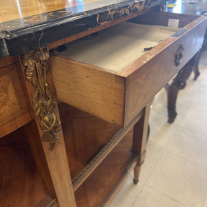 Louis XV Style Marquetry & Ormolu Console Table