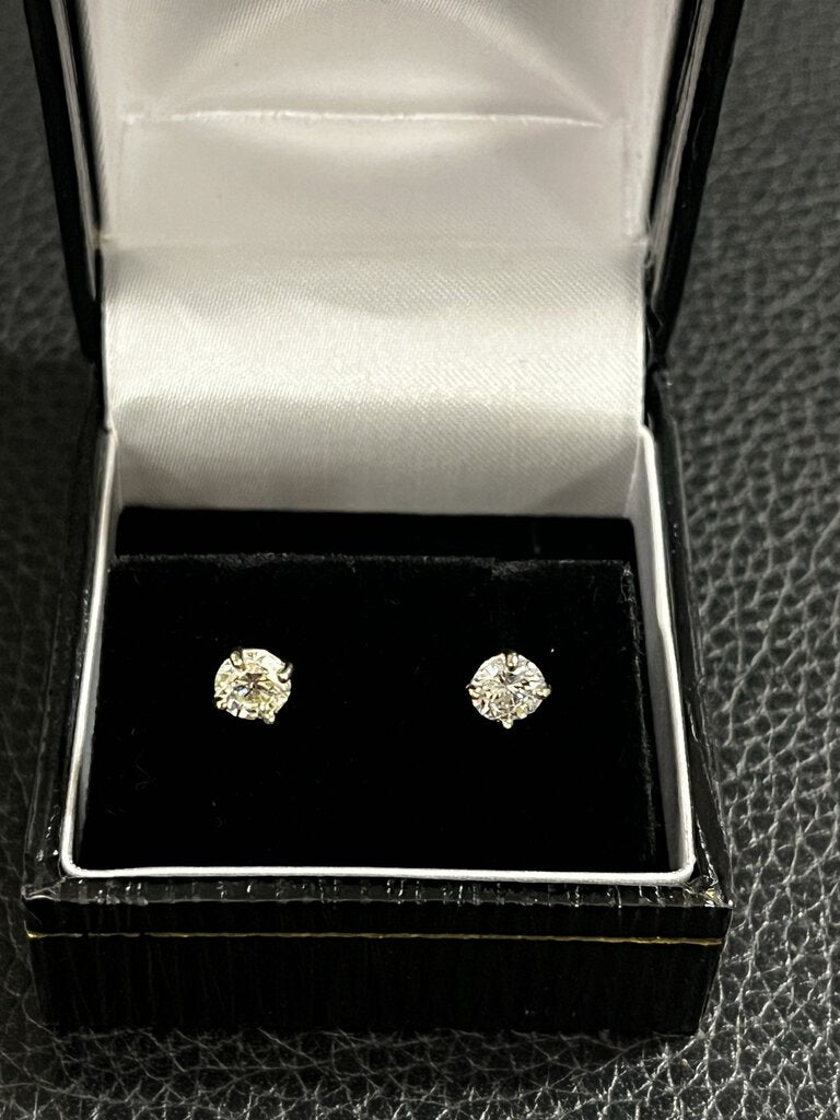 14K Diamond Stud Earrings .92CT TW