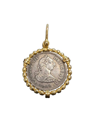 1782M*FF 1 Real Coin w/ Gold Pendant 18k by Miss Daisy's Consignment & Auction House