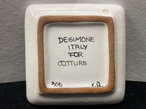 DeSimone Italy Cottura Sunflower Face Dish 5"