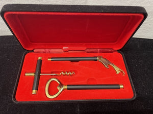 Black Velvet Case 3 Piece Bartenders Opener Kit