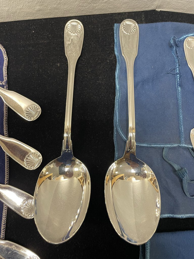 Christofle Vendome Silver plate Flatware Set 31pcs in Tarnish Bags