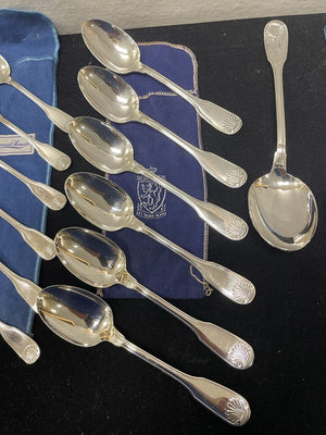 Christofle Vendome Silver plate Flatware Set 31pcs in Tarnish Bags