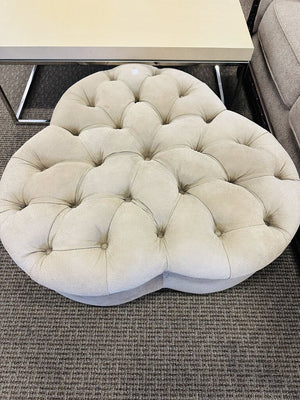 J J Custom Tufted Ottoman 38x14" H