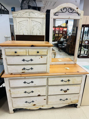 Dresser With Mirror 60x16x80