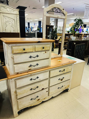 Dresser With Mirror 60x16x80