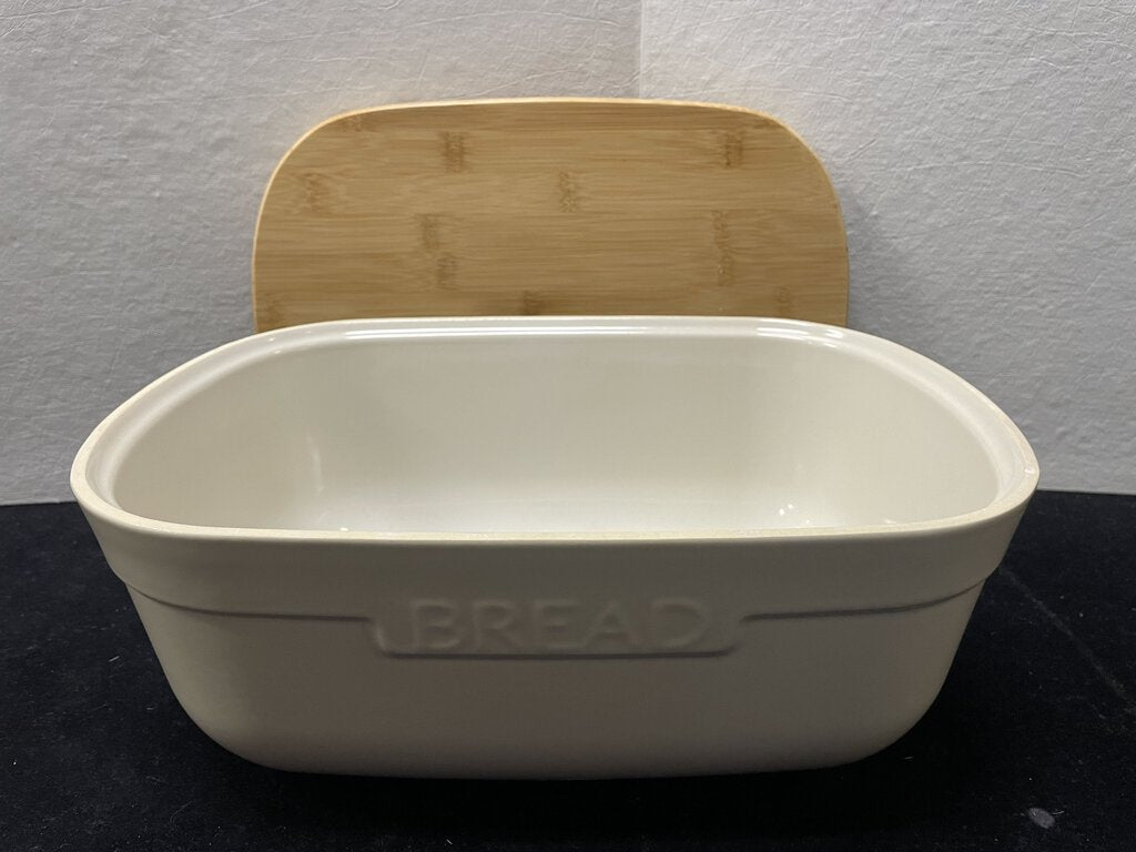 Emile Henry Beige Bread Box Container