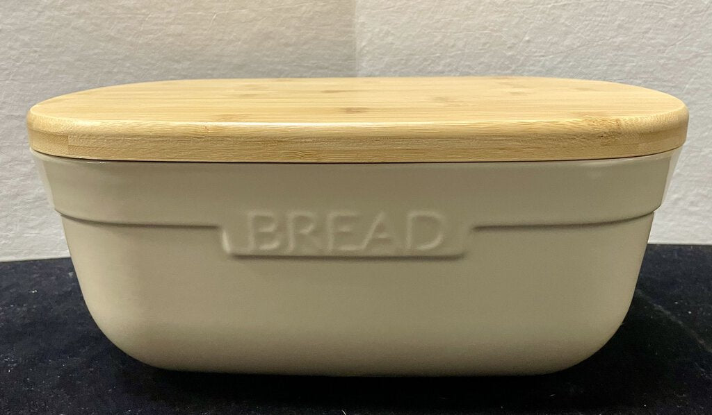 Emile Henry Beige Bread Box Container