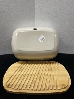 Emile Henry Beige Bread Box Container