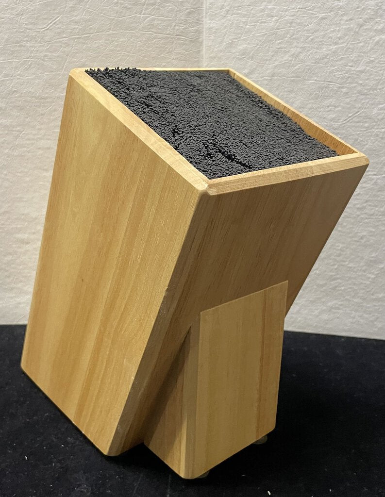 Modern Beechwood Fiber Filled Knife Storage Block