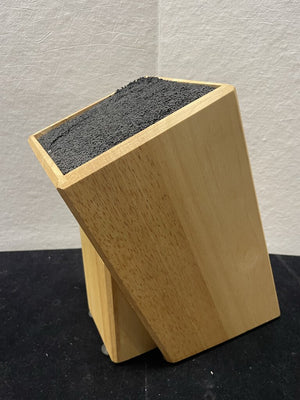 Modern Beechwood Fiber Filled Knife Storage Block