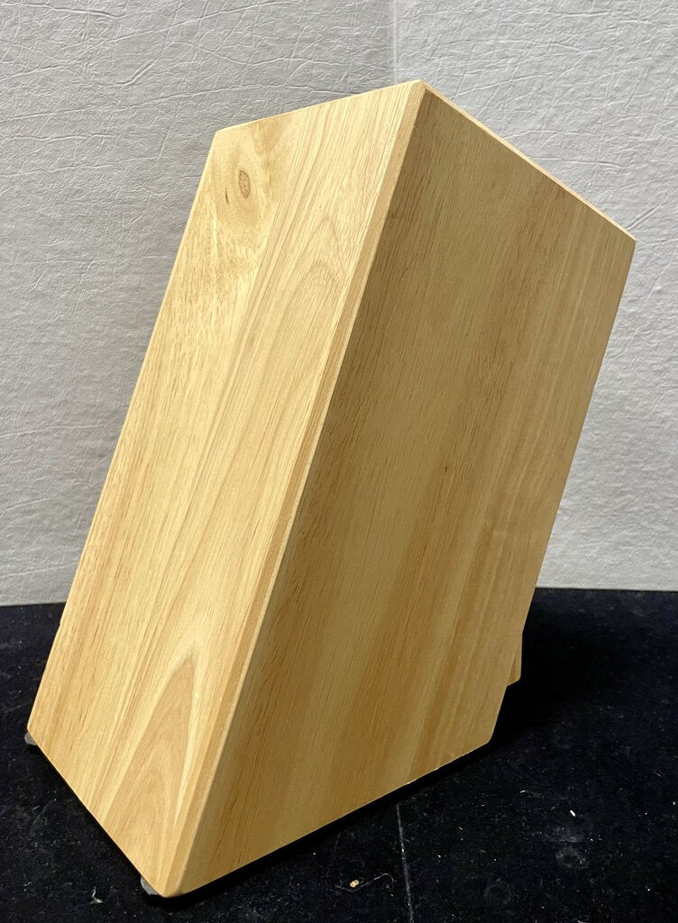 Modern Beechwood Fiber Filled Knife Storage Block