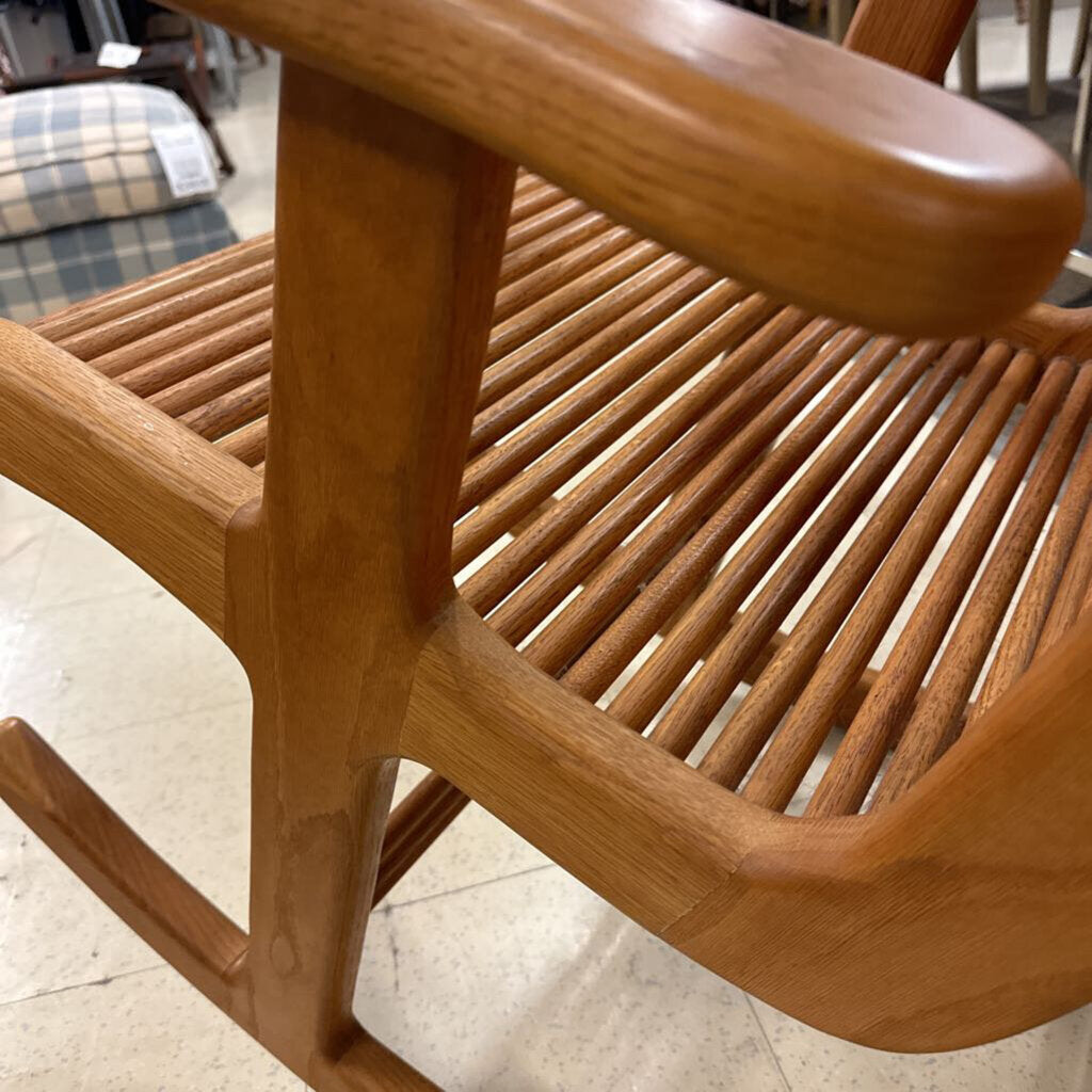 Mid Century Modern Studio Teak Rocking Chair