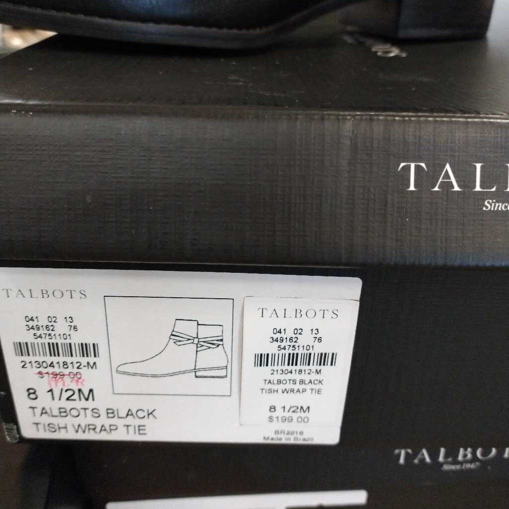 Talbots Tish Wrap Tie Ankle Boot 8 1/2