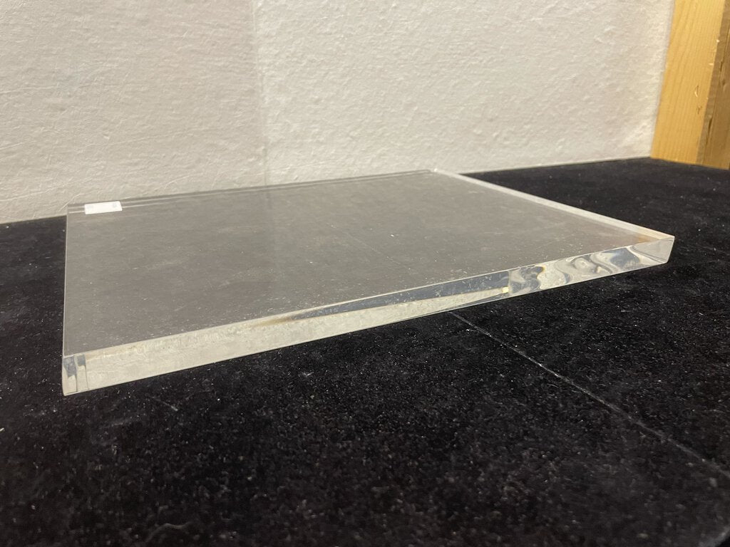 Clear Acrylic Plate Cheese Board 14" x 11"