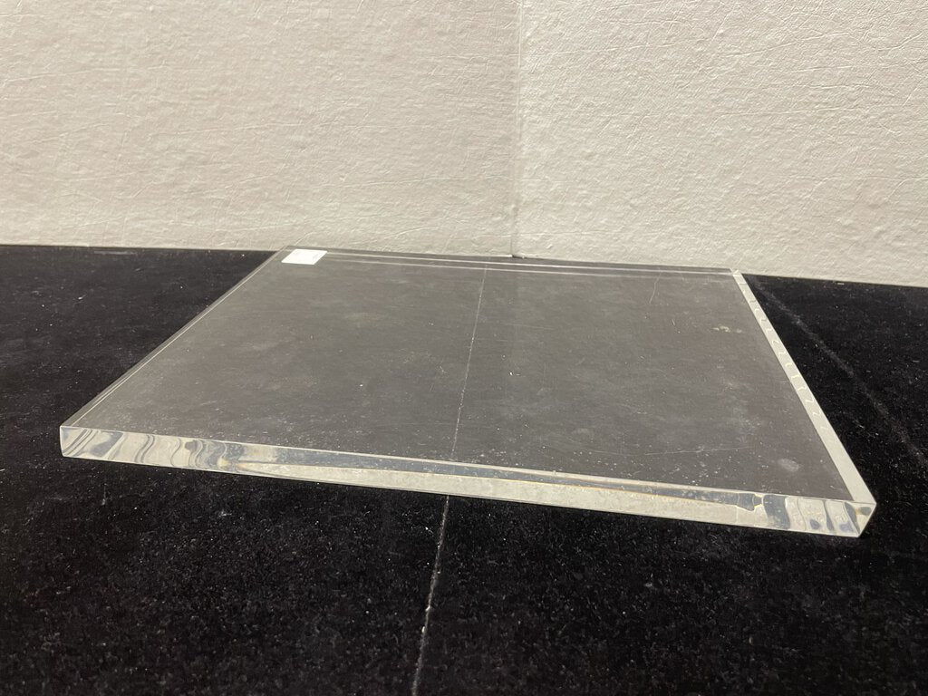 Clear Acrylic Plate Cheese Board 14" x 11"