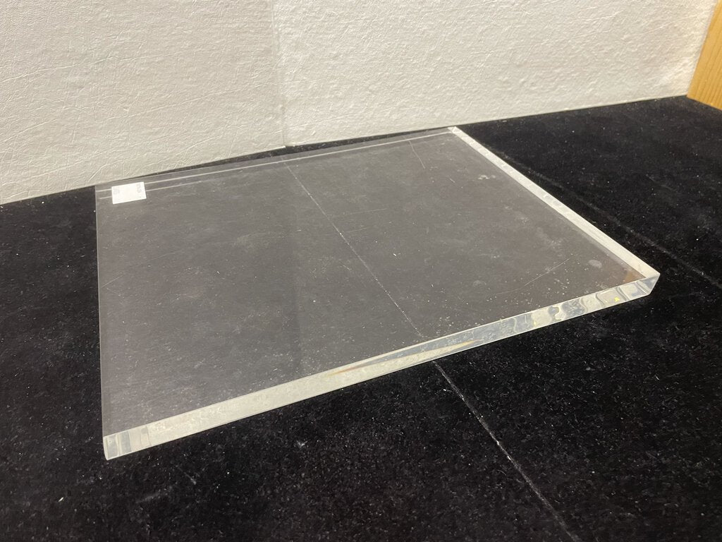 Clear Acrylic Plate Cheese Board 14" x 11"