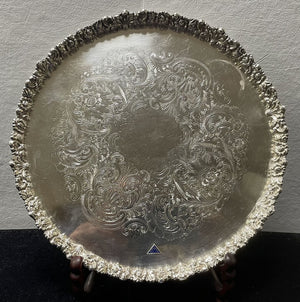 Reproduction Sheffield Plate Silver Service Tray