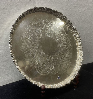 Reproduction Sheffield Plate Silver Service Tray