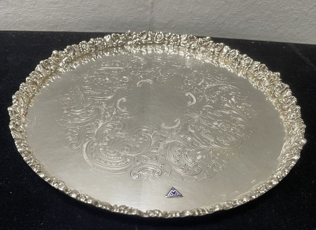 Reproduction Sheffield Plate Silver Service Tray